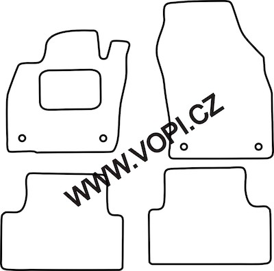 Textil-Autoteppiche VW T-Cross	2018 -> Colorfit (4992)